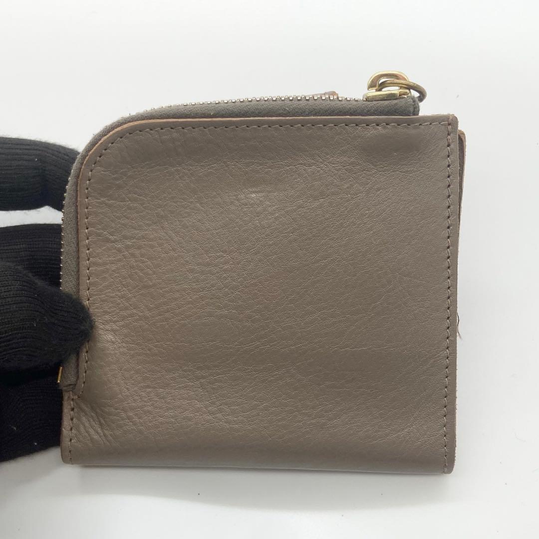 極美品　イルビゾンテ　折り財布　ロゴ刻印　レザー　トルトラ　イタリア