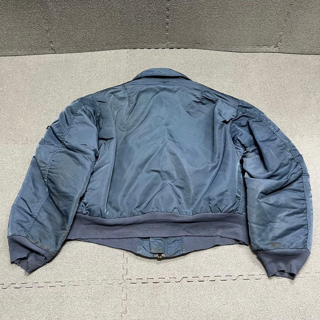 1100 ALPHA B-15D USA製 L SACパッチ 焼け味アリ
