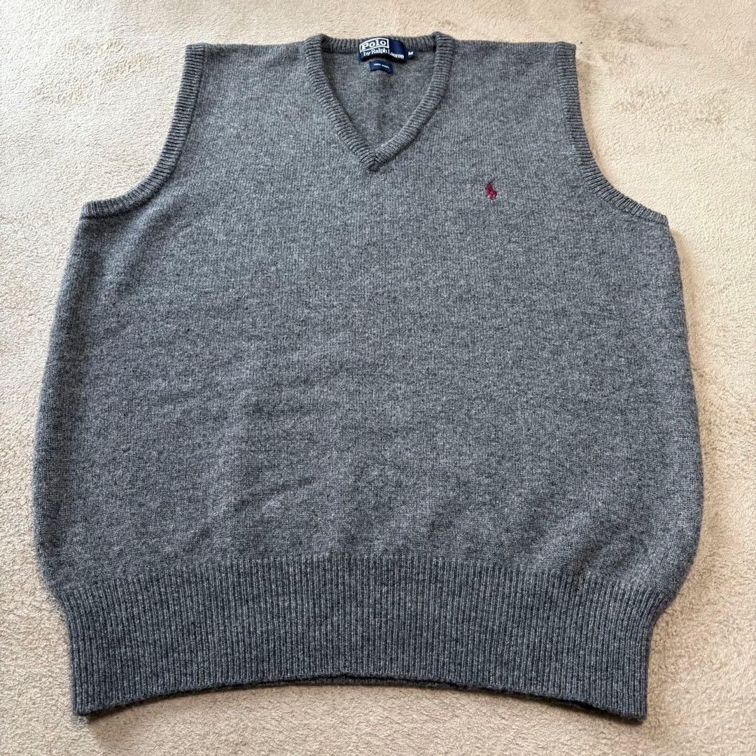 【極稀少】Polo by Ralph Lauren ポニー刺繍 ウールベスト