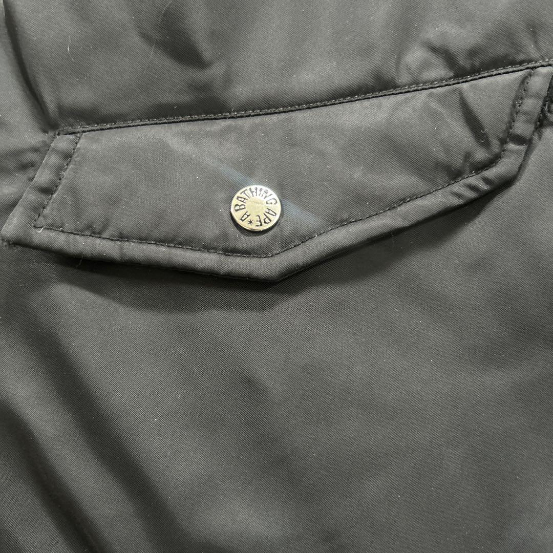 A BATHING APE MA-1フライトジャケット Lサイズ ブラック