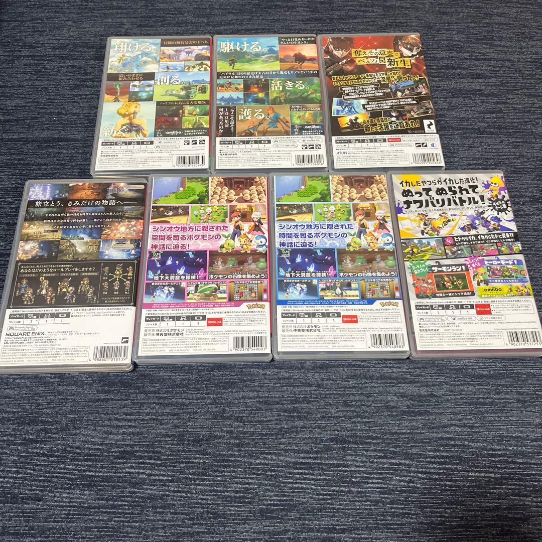d*K様 switchソフト7本セット　ゼルダ　ポケモン等