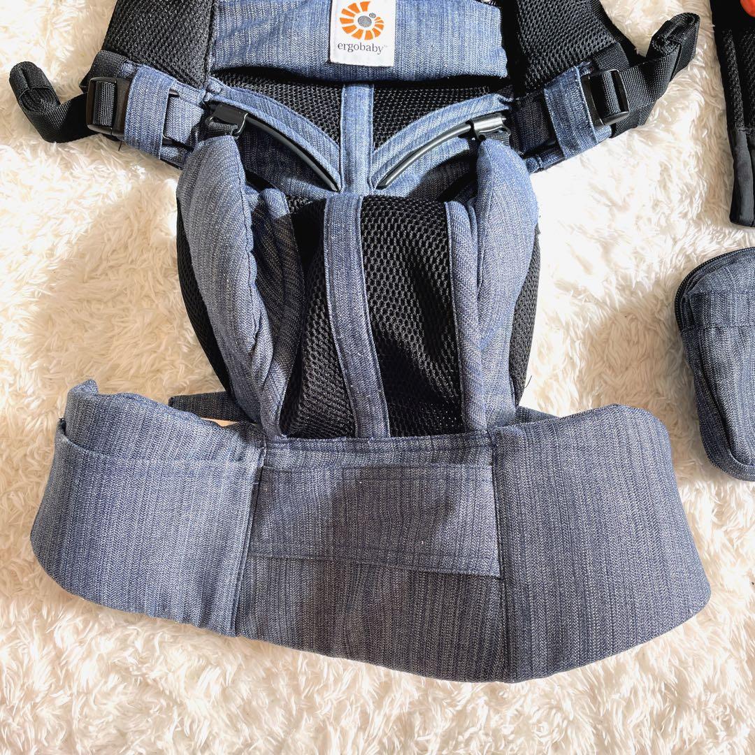 Ergobaby 美品✨オムニ360 クールエアー抱っこ紐 デニムカラー