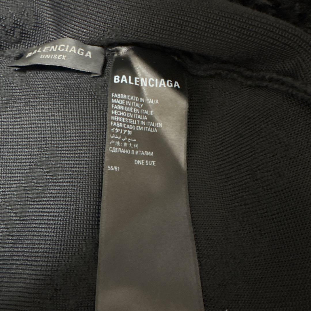 Balenciaga バレンシアガ ニット帽　モノグラム ビーニー