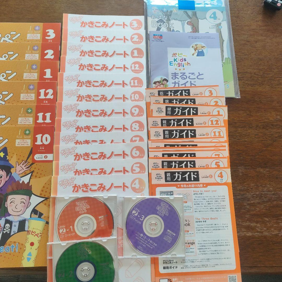 ポピー　キッズイングリッシュ レベル2 【13ヶ月分】
