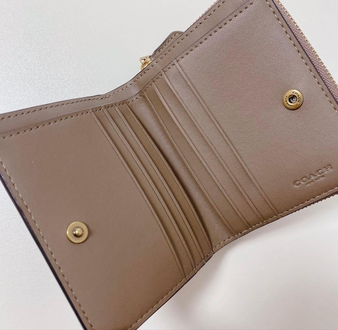 【新品！】COACHコーチ★折り財布★ビルフォールドウォレット★ダークストーン