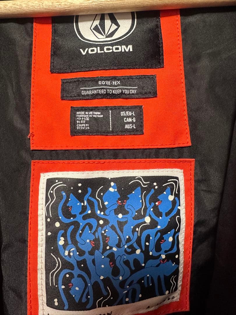 VOLCOM ゴアテックス スノーボードウエア