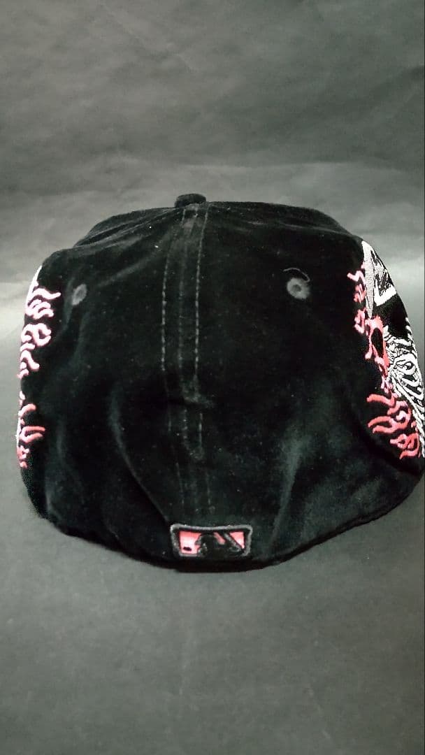 NewEra59FIFTYベルベットカスタムLAドジャースキャップブラック1/2