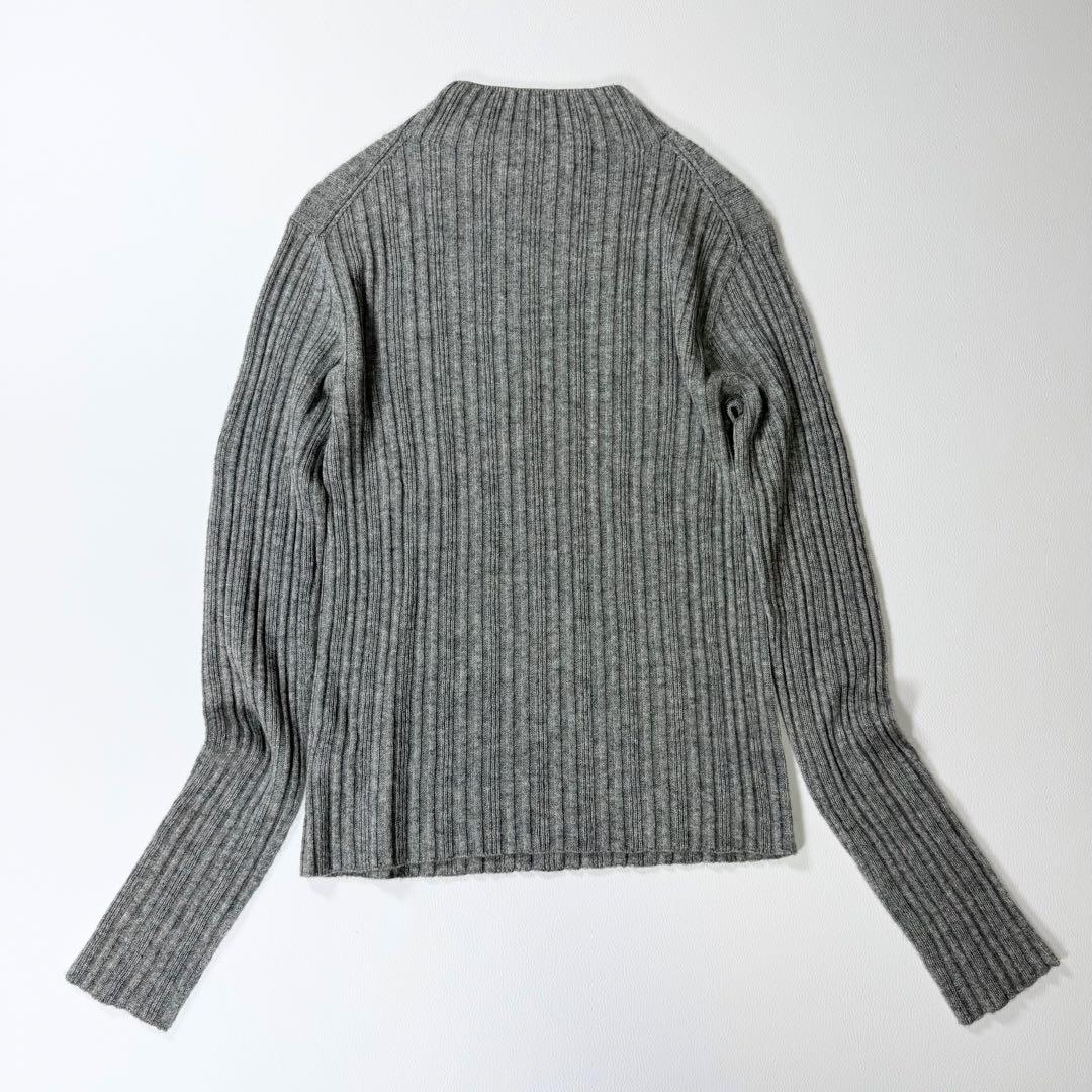 【美品】TICCA ティッカ カシミヤシルク リブアンサンブル グレー 日本製