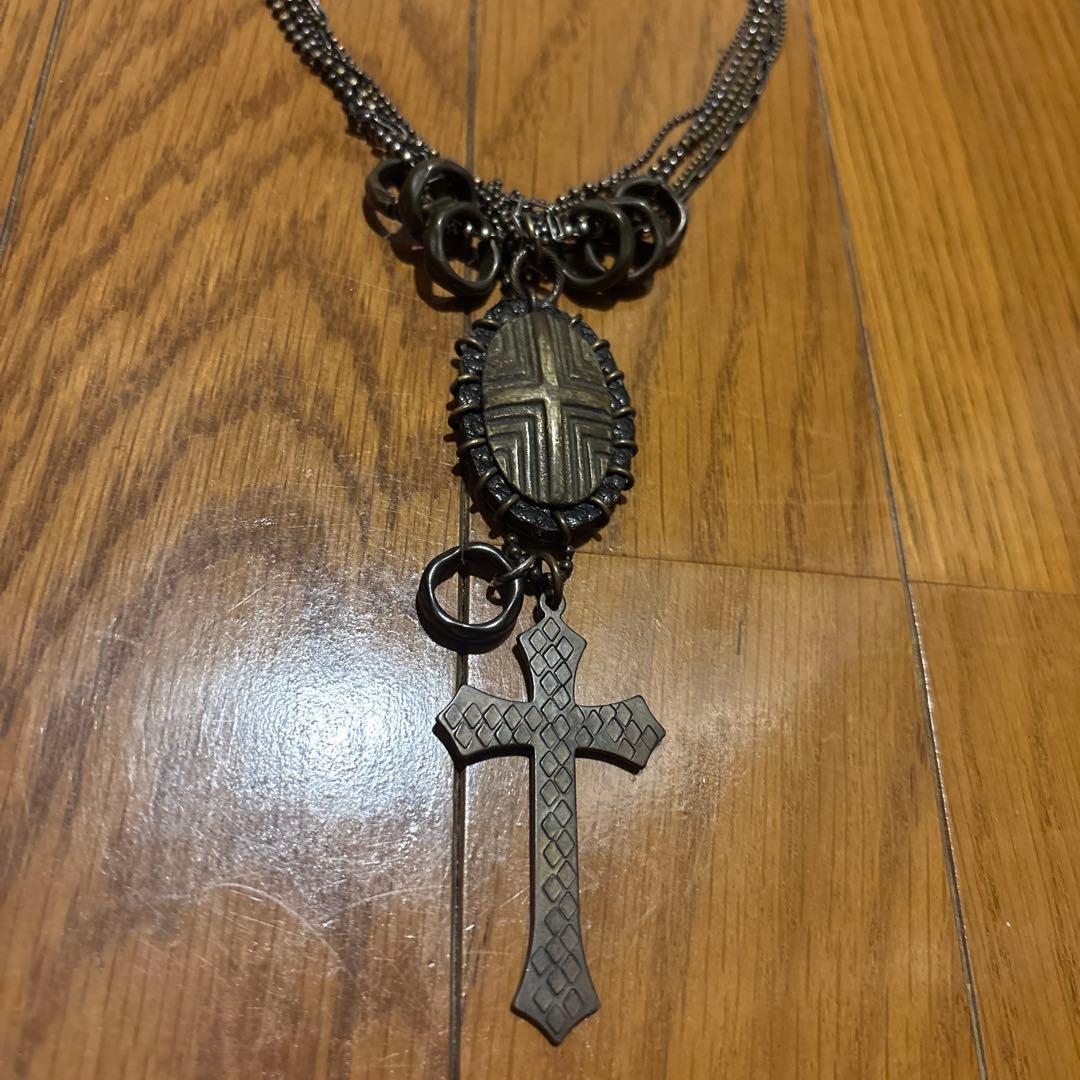 00s gunda cross necklace archive y2k v系