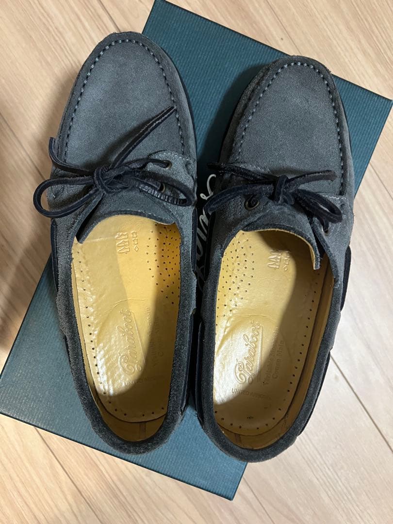 【美品】UNITED ARROWS X Paraboot モカシン グレー