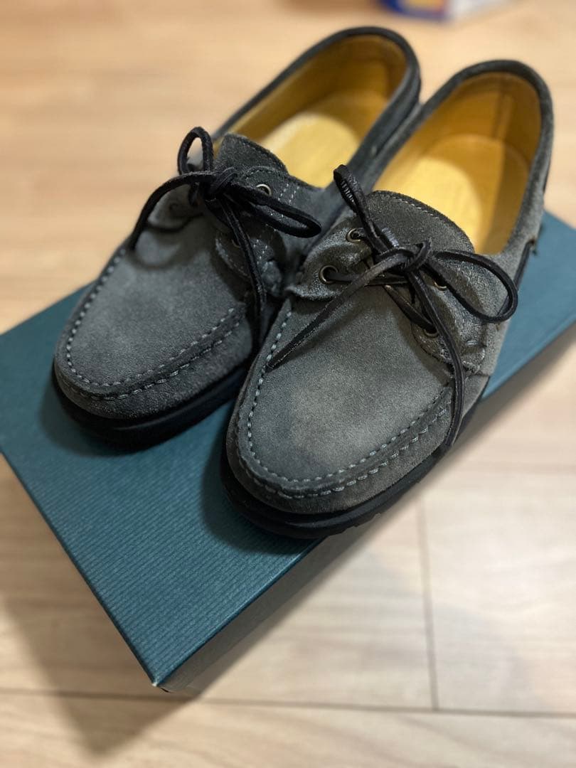 【美品】UNITED ARROWS X Paraboot モカシン グレー
