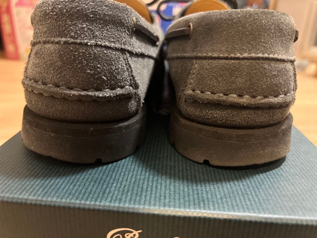 【美品】UNITED ARROWS X Paraboot モカシン グレー