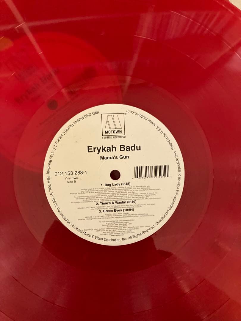 Erykah Badu Mama's Gun 赤レコード