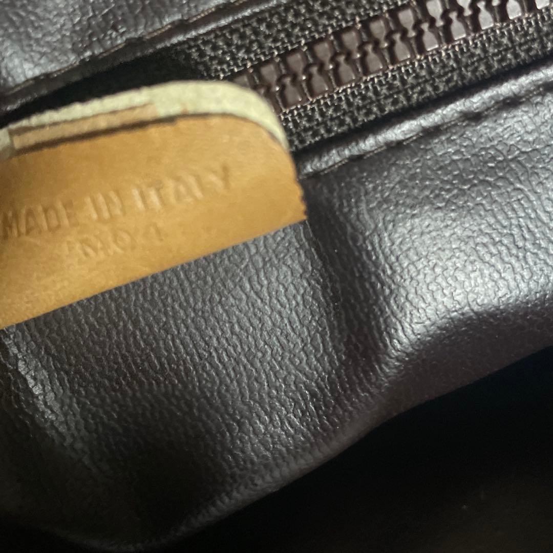 セリーヌ Celine マカダム ミニボストンバッグ ブラウン
