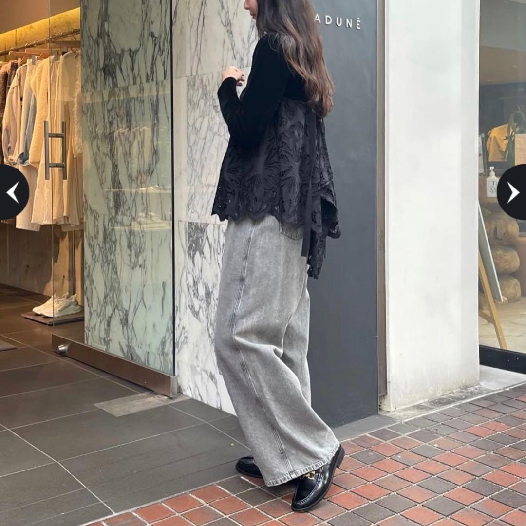 CADUNE カットワーク　レースキャミ　カデュネ　チュニック