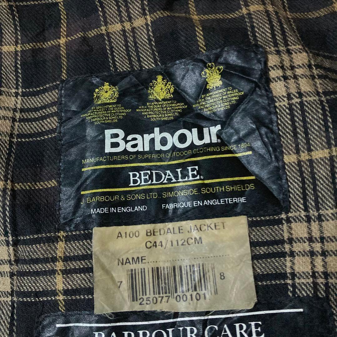 90s 英国製Barbour ビデイルオイルドジャケットヴィンテージ オリーブ