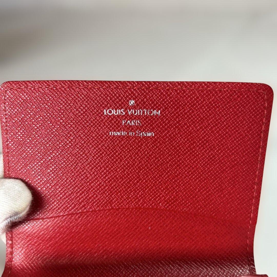 【mh/7.25/15】Louis Vuitton エピレザー 名刺入れ 赤