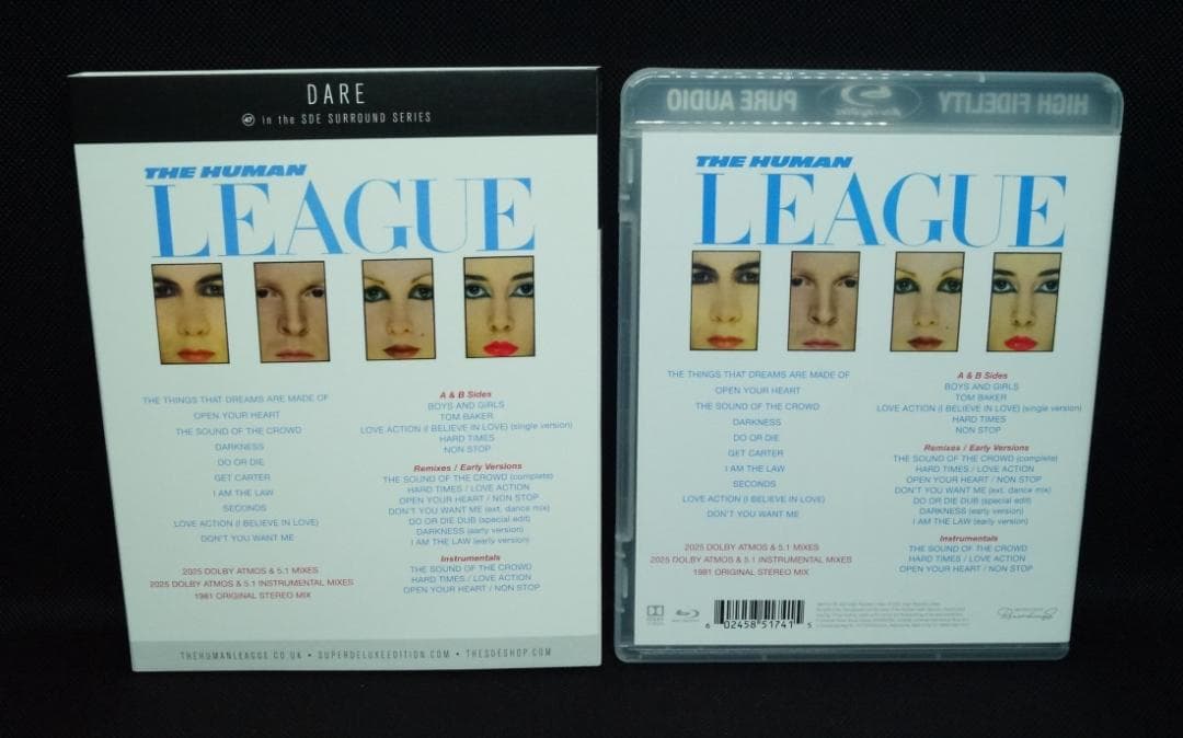 【中古Blu-ray Audio】ヒューマン・リーグ「デアー」ハイレゾATMOS