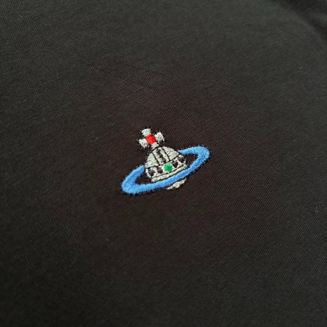 ポルトガル製　ヴィヴィアン・ウエストウッド　Tシャツ　刺繍ロゴ　ブラック　2XL