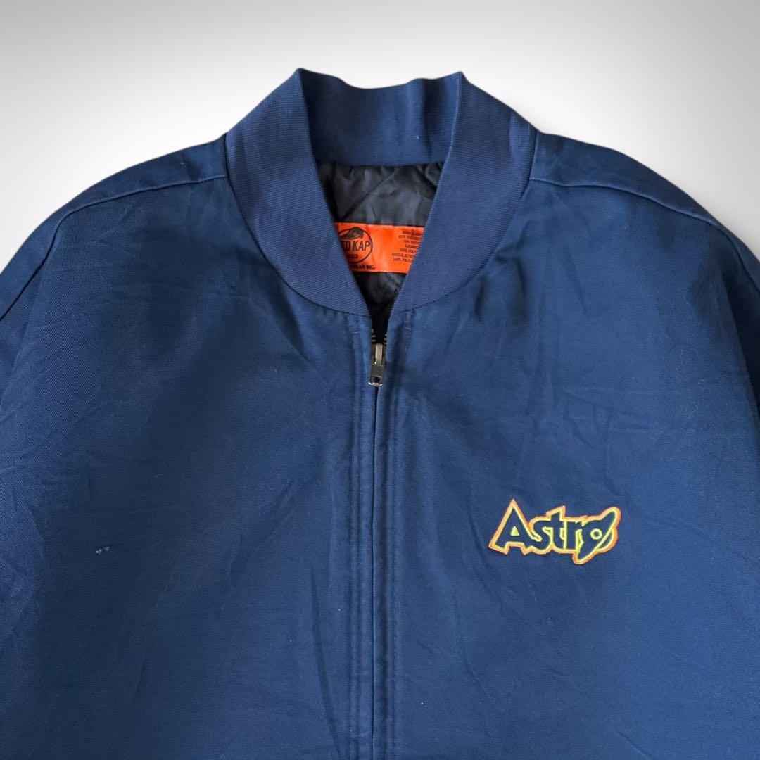 【RED KAP】企業ロゴ チームジャケット ネイビー M