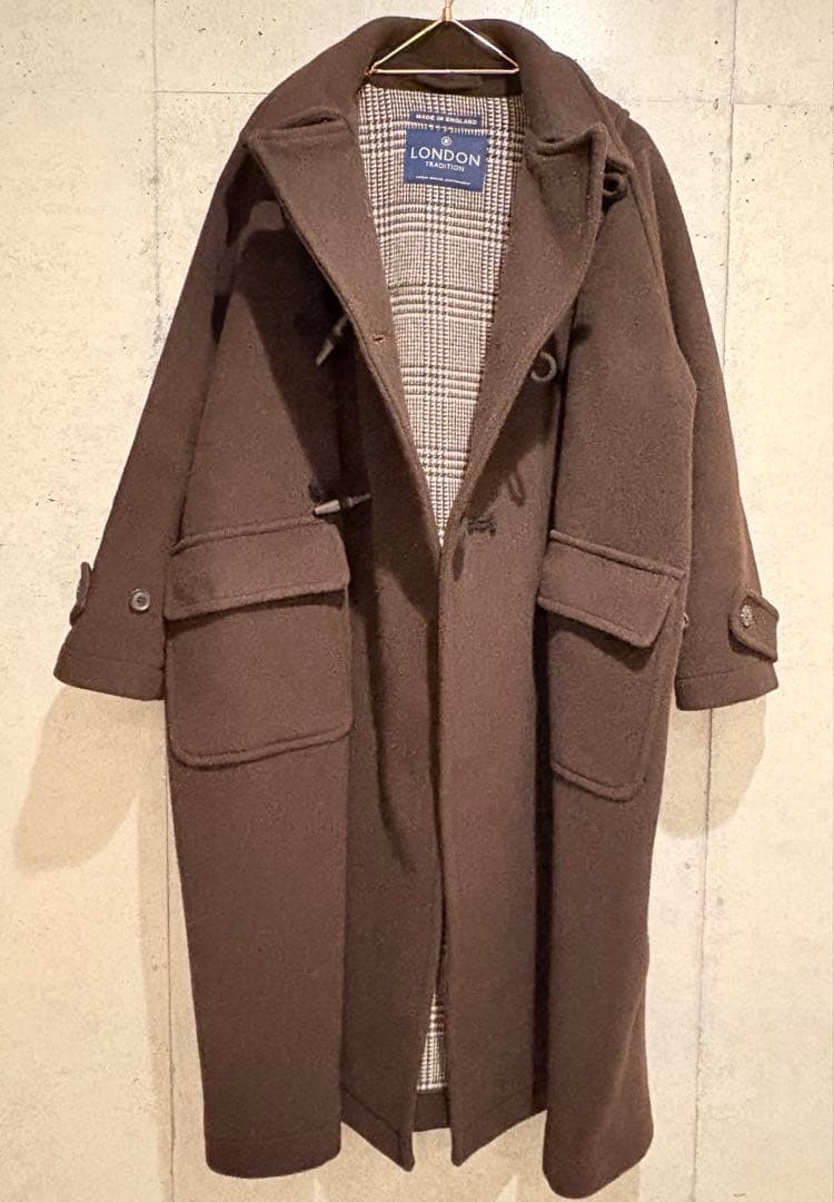 イギリス製 LONDON TRADITION ダッフルコート ロング Aライン