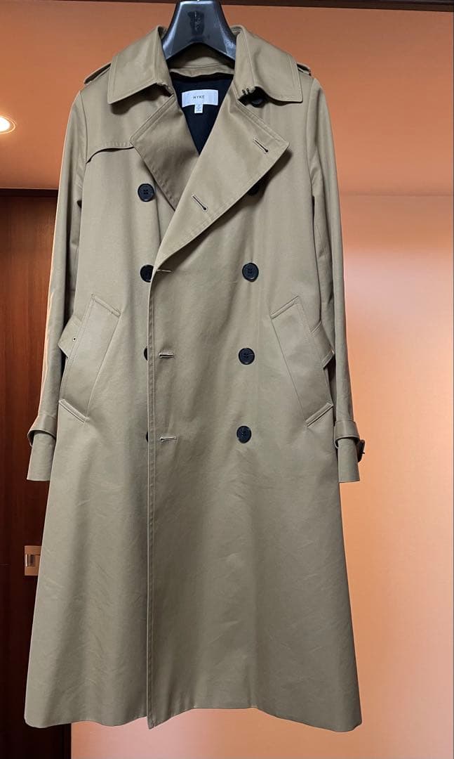 美品✨　HYKE(ハイク)トレンチコート定番　サイズ2