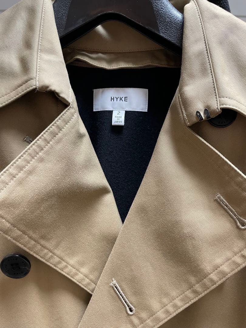 美品✨　HYKE(ハイク)トレンチコート定番　サイズ2