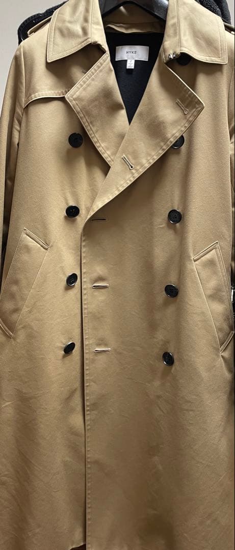 美品✨　HYKE(ハイク)トレンチコート定番　サイズ2