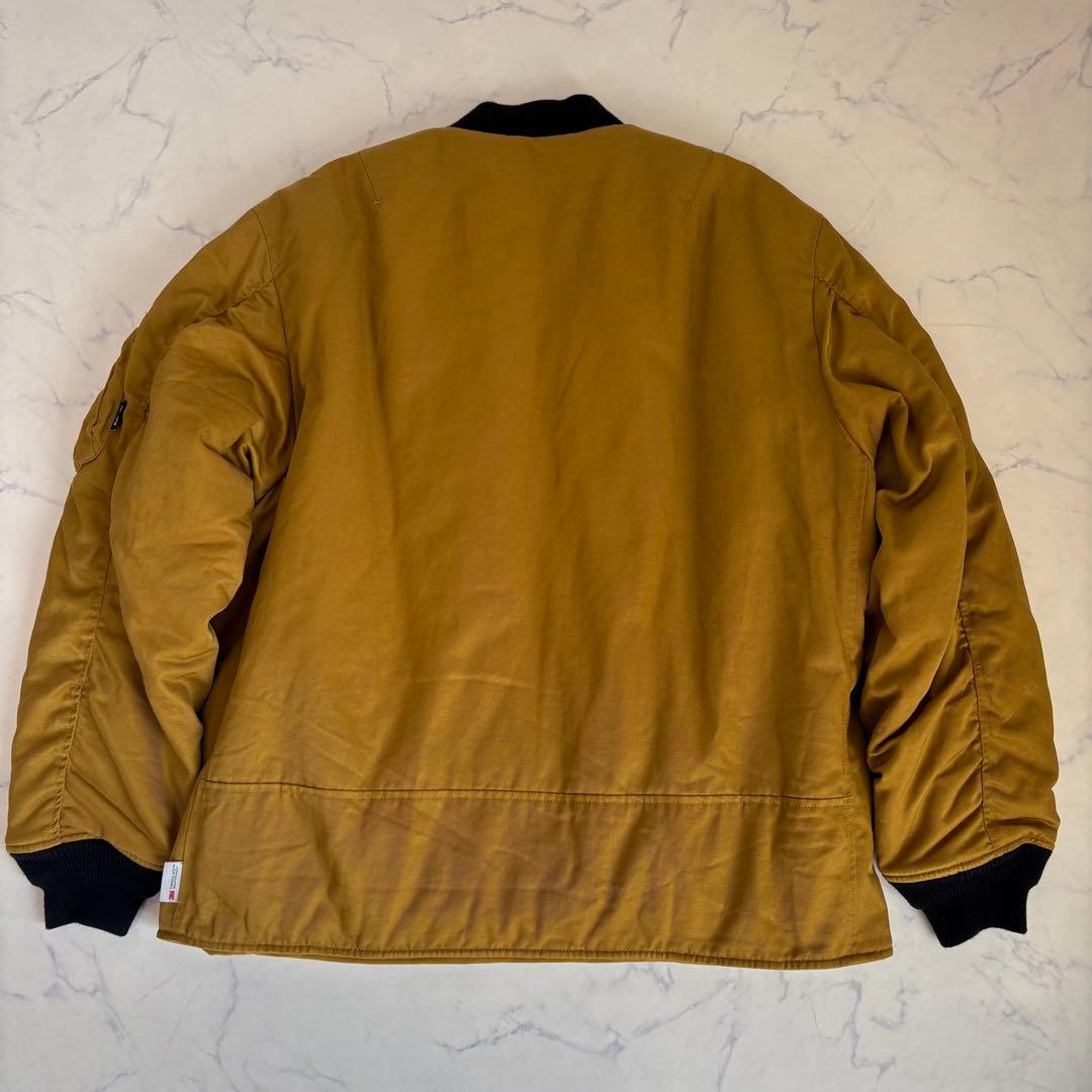 希少2XL ショット 中綿 ボマージャケット MA-1 マスタード Schott