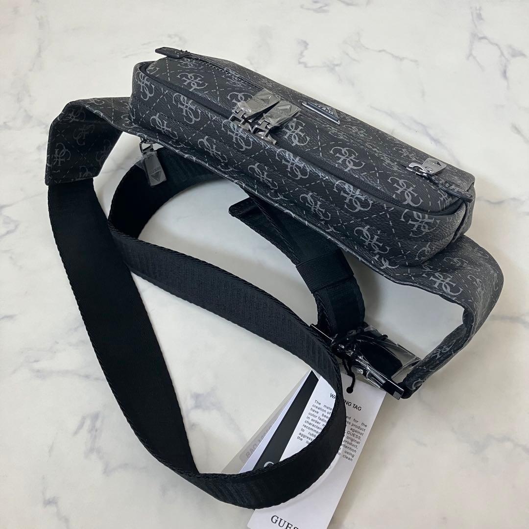 新品✨タグ付き　GUESS ゲス　 ウエストバッグ　ボディバッグ　ロゴ ブラック