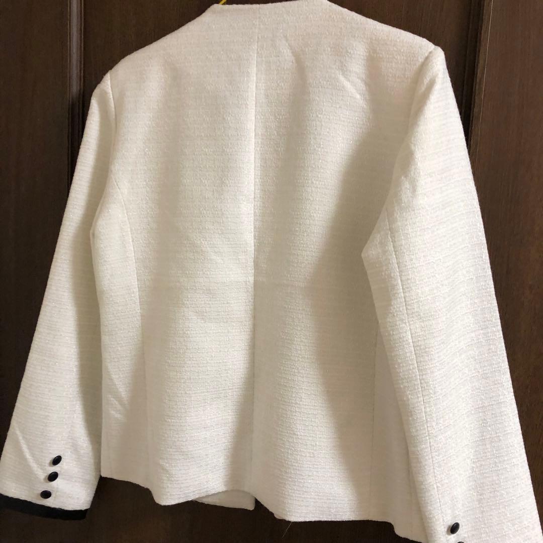 OIOICOLLECTION ホワイトテーラードジャケット M