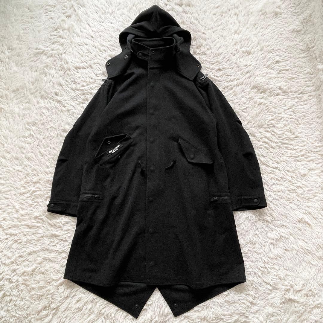 ヨウジヤマモト 19AW HC- C08-900 ジップデザインフーデッドコート