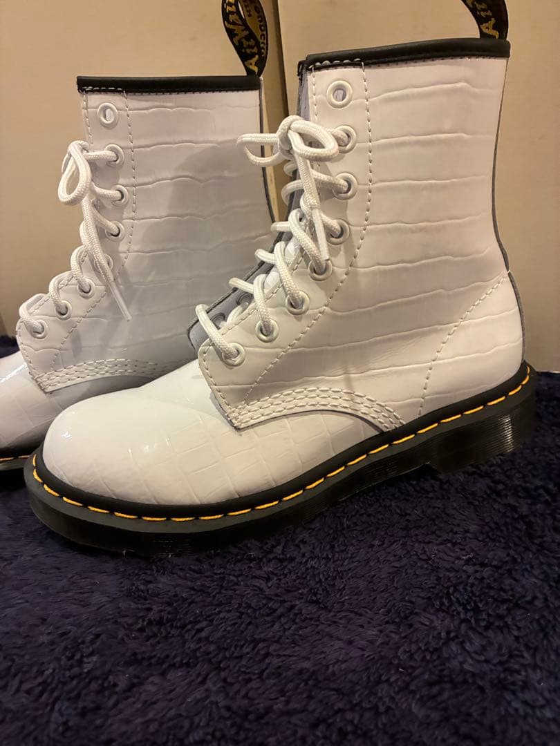 AIBDr.martens 1460 クロコ パテント 8ホール ブーツ