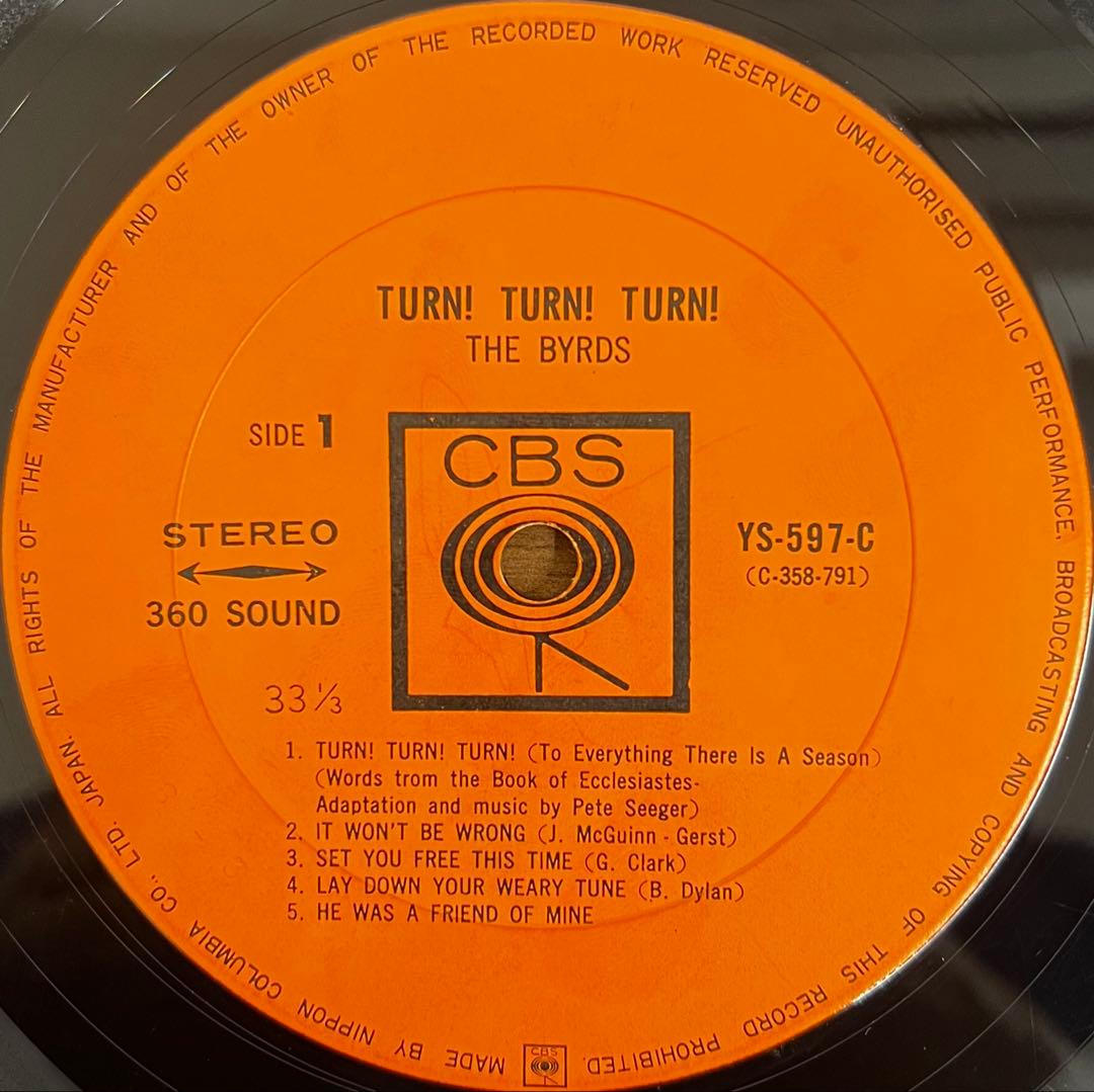 【LP/国内初版】The Byrds / Turn! Turn! Turn!