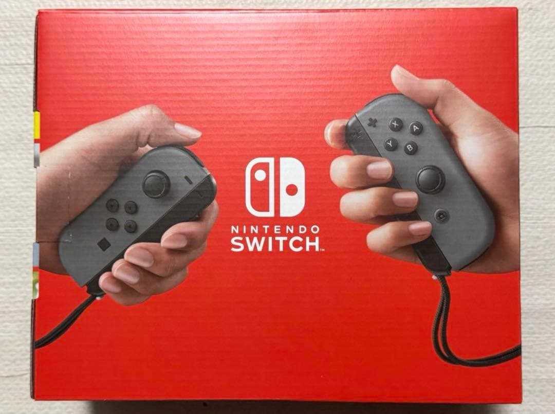 [店舗印有り 新品未使用］新型 Nintendo Switch 本体　グレー