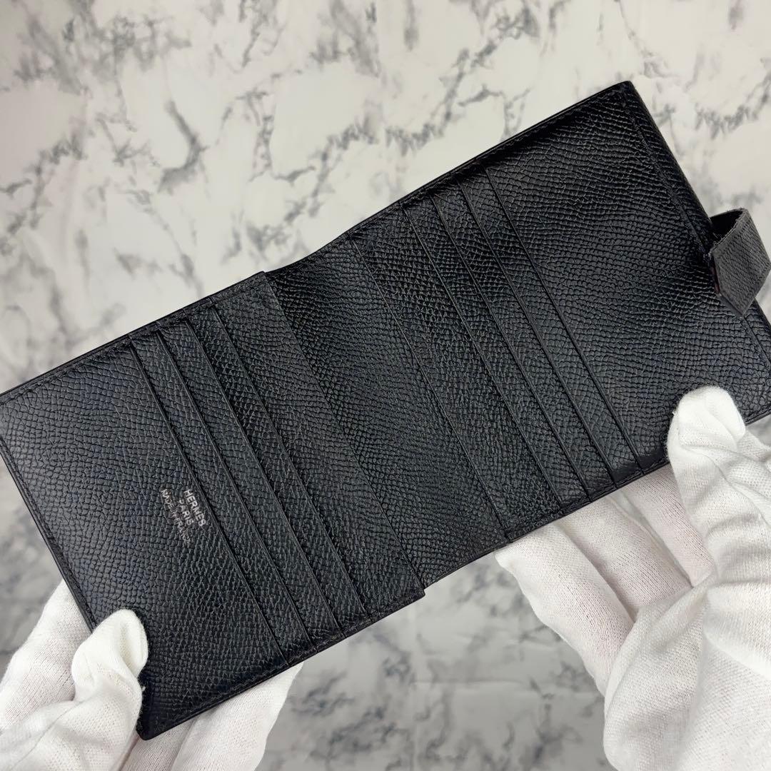 122 HERMES ベアン　レクトベルソ　三つ折り財布