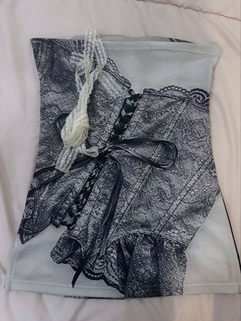 トップス Elfelfelf Archives BUSTIER PRINTED TOP