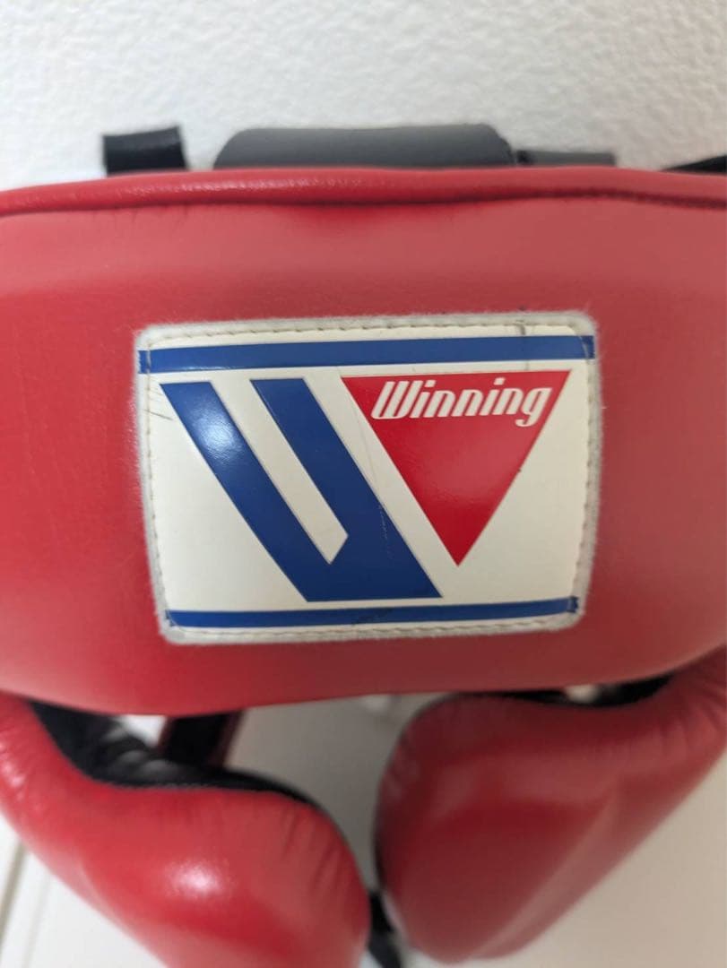 【値下げ】Winning ヘッドギア 赤 レースアップ式