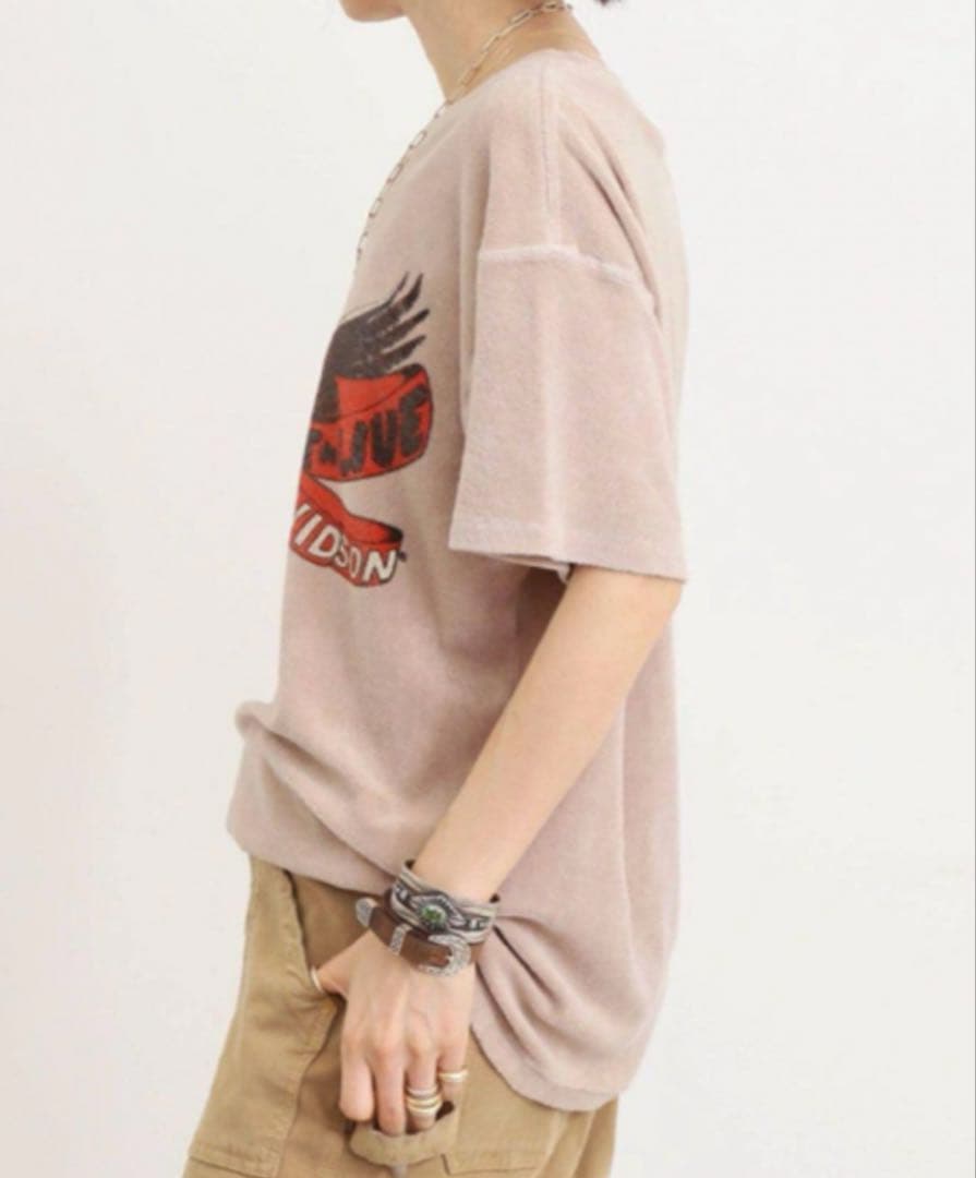 【MADE WORN/メイド ウォン】 パイル地Tシャツ