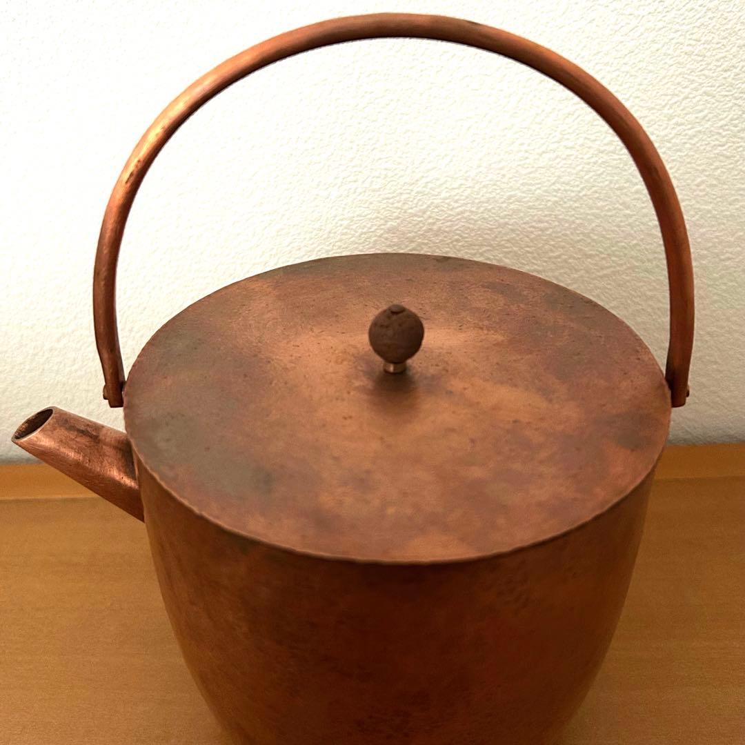 未使用 中村友美 金工 やかん 薬缶 銅