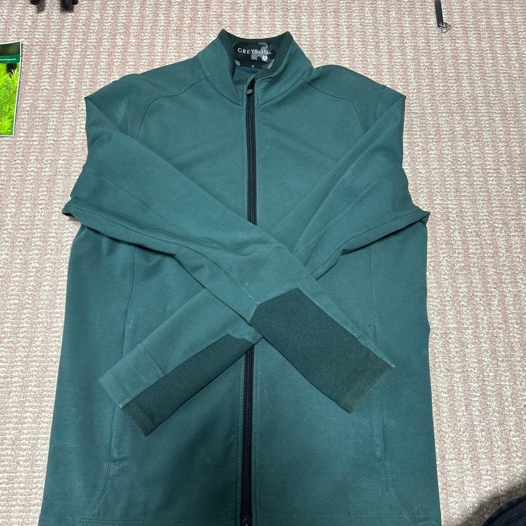 【美品】グレイソン GREYSON セコイア　グリーンジャケット　ゴルフ　防風