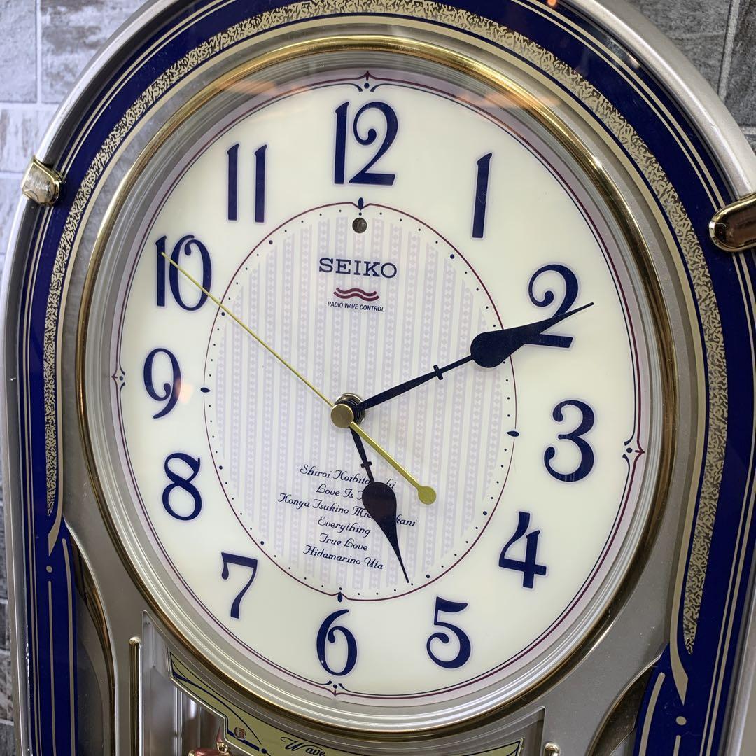 生産終了品　SEIKO　電波からくり時計 ウェーブシンフォニー AM224S