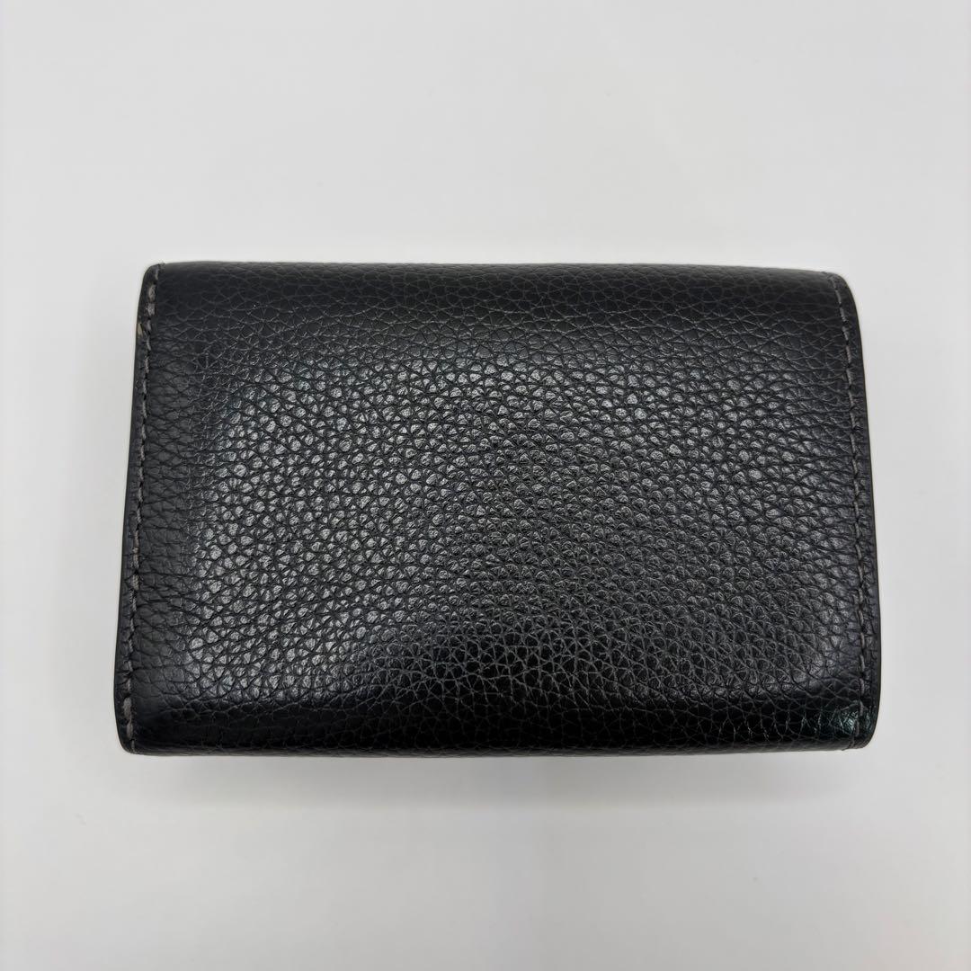 COACH 三つ折り財布　ミニ トライフォールド ウォレット　CM437 黒