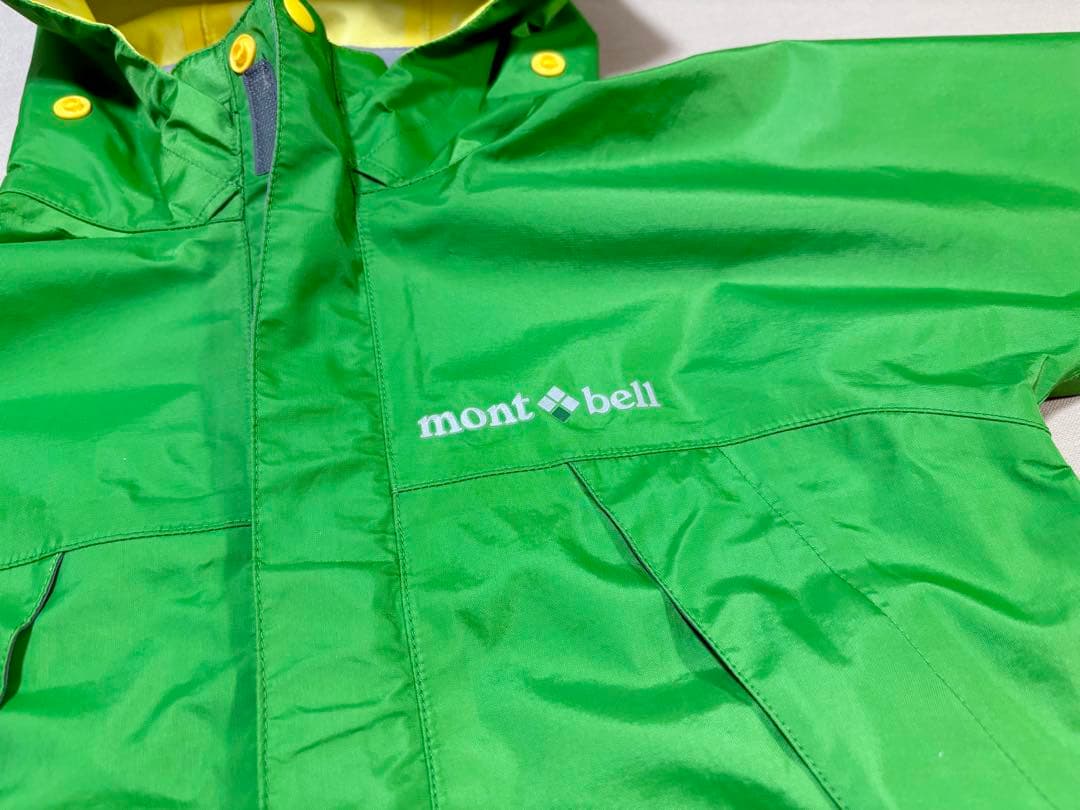 mont-bell 緑色 レインスーツ(上下セット)