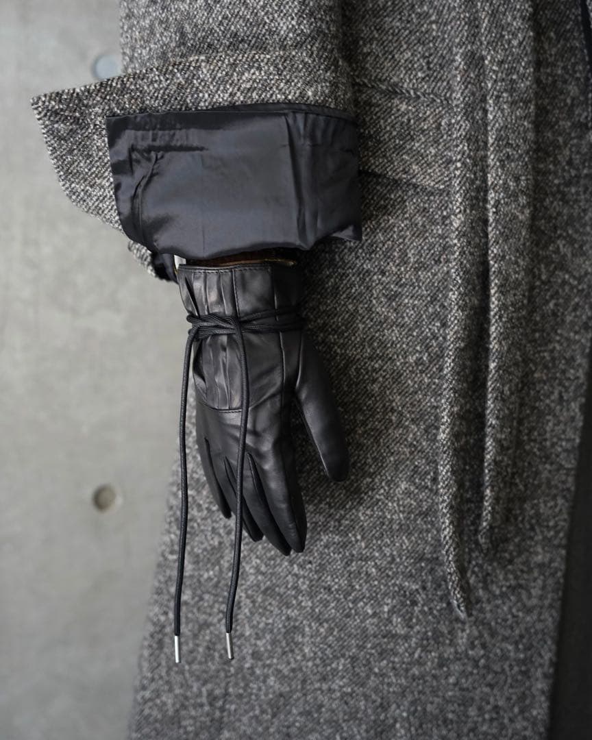 小物 NEU_IN 24AW Lace-up leather gloves