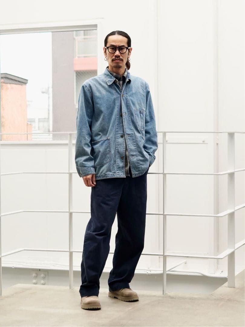 9.5oz ネップDENIMカバーオール