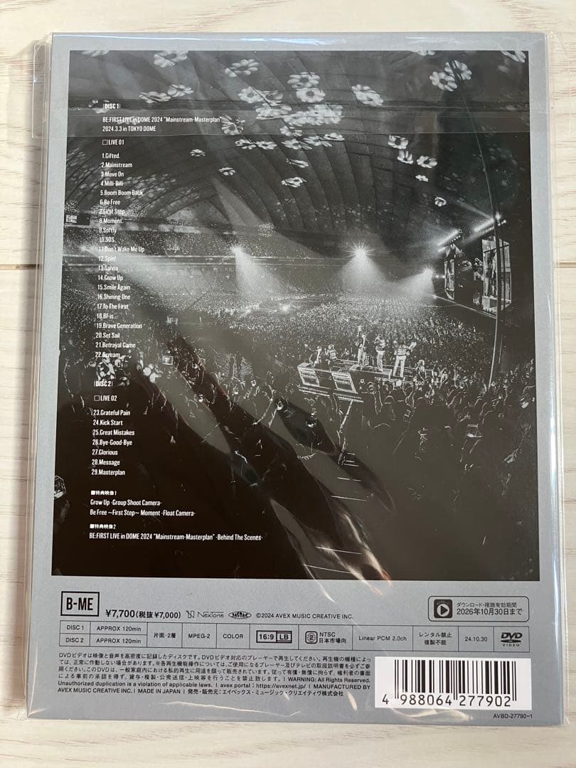 BE:FIRST LIVE in DOME 2024 DVD 美品