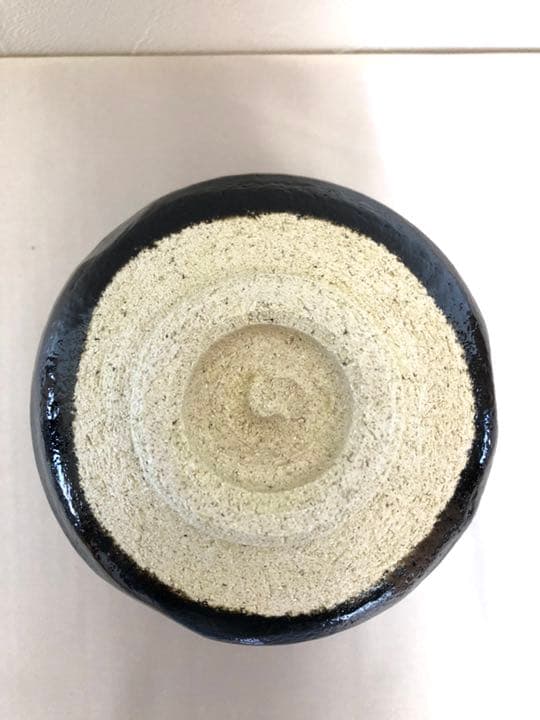 茶道具　良楽造　黒楽茶碗　共箱付き