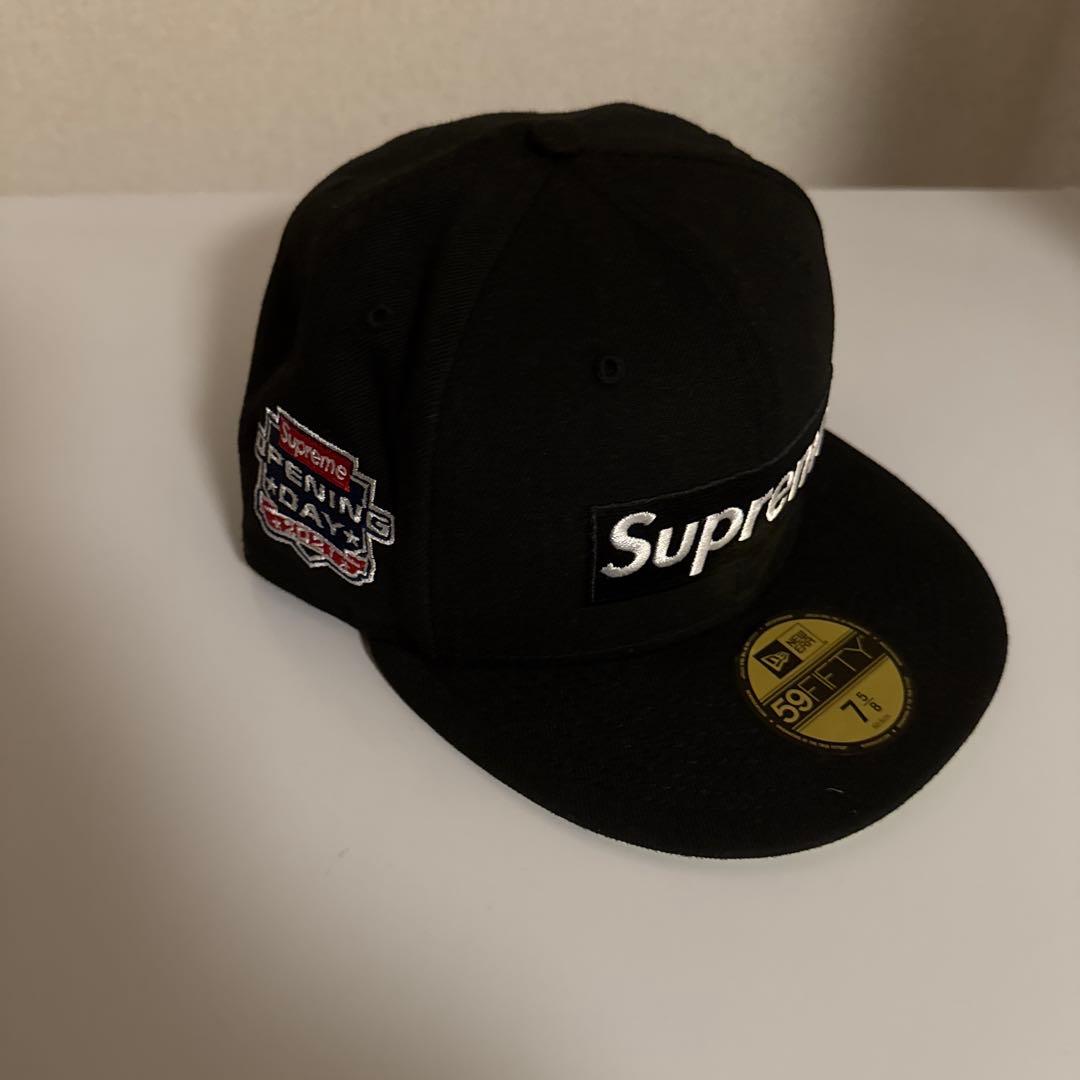 Supreme 59FIFTY ブラックキャップ 7 5/8