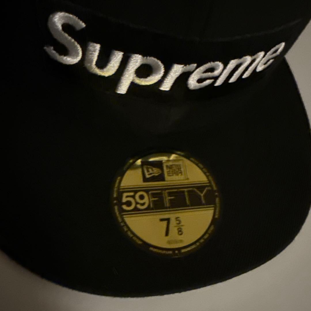 Supreme 59FIFTY ブラックキャップ 7 5/8